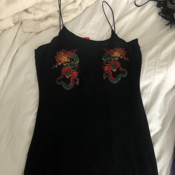 Omighty Black Slip Dress - Picture 1 of 2